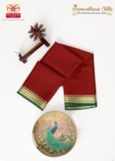 Red With Green Mysore Silk Saree