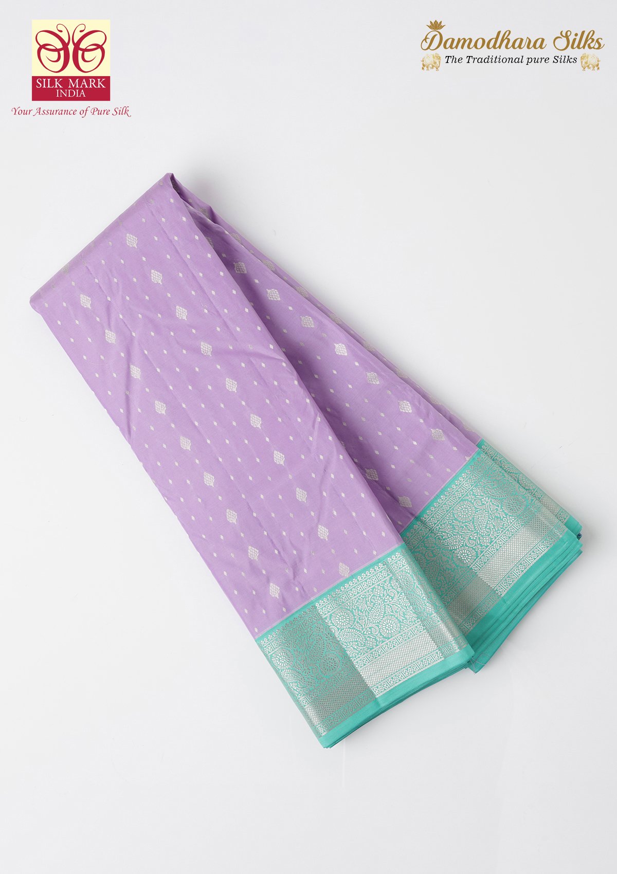 Onion Lavender With Light Rama Kanchipuram Silk Saree