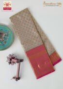 Sky Blue With Pink Bridal Wedding Kanchipuram Silk Saree