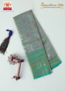 Royal Blue With Rama Green Dual Tone Bridal Wedding Kanchipuram Silk Saree