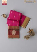 Dark Pink In Bentex Butta Kanchipuram Silk Saree