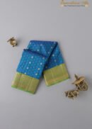 Violet Rama With Parrot Green Kanchipuram Silk Saree