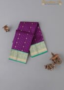 Magenta Green Blue Kanchipuram Silk Saree