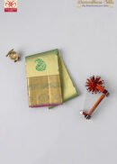Green Mango Tissue Brocade Kanchipuram Silk Sarees