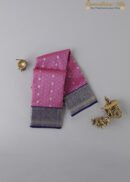Onion Purple With Navy Blue Kanchipuram Silk Saree